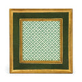 image of Cavallini & Co. 3 by 3 Inch Classico Green Florentine Frame