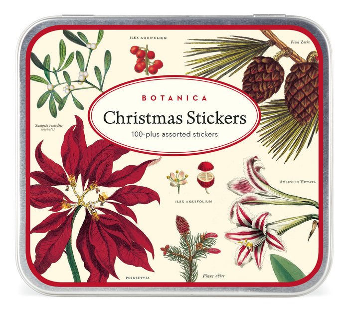 Cavallini & Co. Christmas Botanica stickers feature beautiful and fun vintage images from the Cavallini archives.
