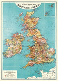 Cavallini & Co. British Isles Map Decorative Paper