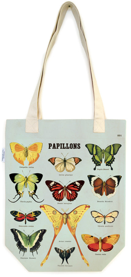 Cavallini & Co. Butterfies Cotton Tote Bag