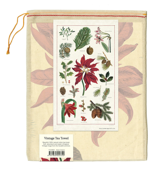 Tea towels come packaged in a hand- sewn muslin bag, making them the perfect gift.