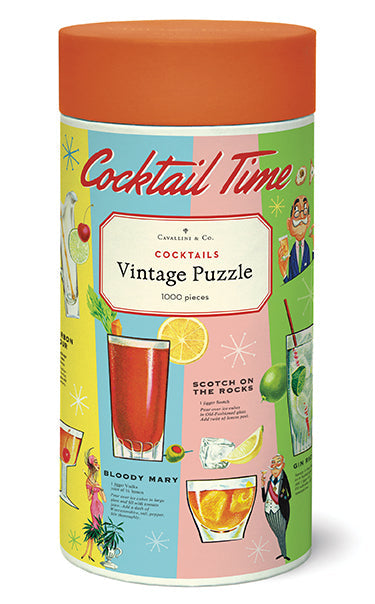 Cavallini & Co. Cocktails 1000 Piece Puzzle