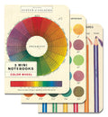 Three cover styles are featured on Cavallini's Color Wheel mini notebook set.