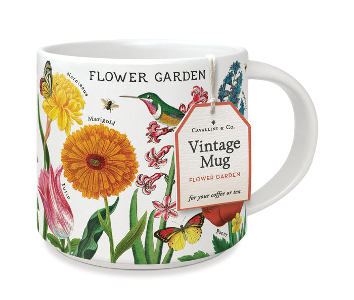 image of Cavallini & Co. Flower Garden Ceramic Mug