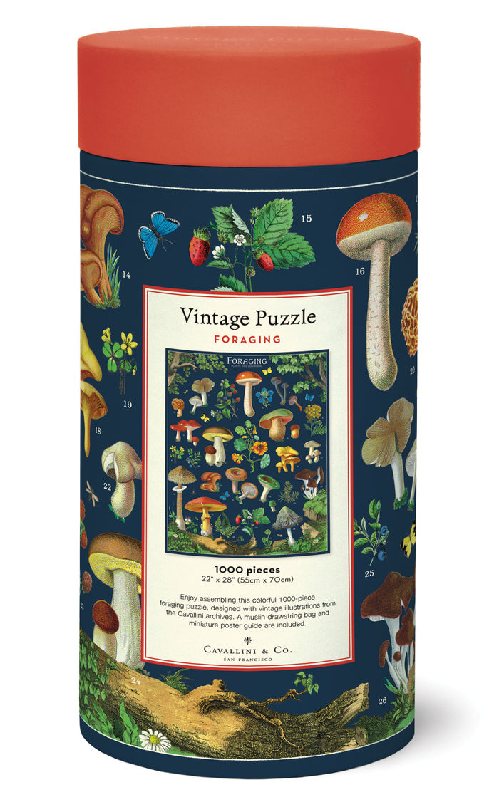 Cavallini & Co. Forage 1000 Piece Puzzle back of package