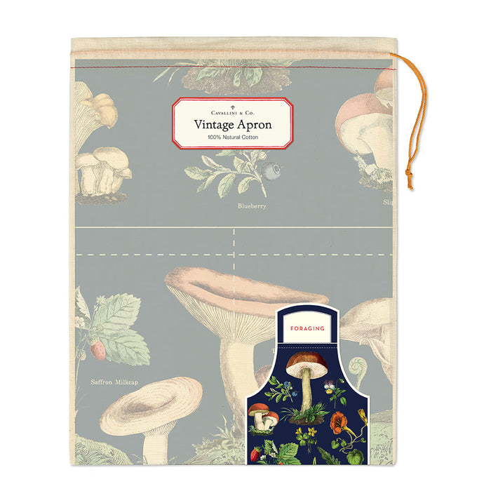 Aprons come packaged in a hand- sewn muslin bag, making them the perfect gift