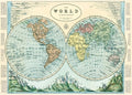Cavallini & Co. Hemisphere Map 2 Decorative Paper