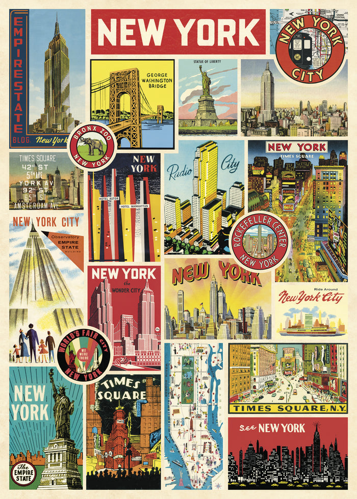 Another way to celebrate the city that never sleeps- the Cavallini New York City Labels Decorative Wrap!