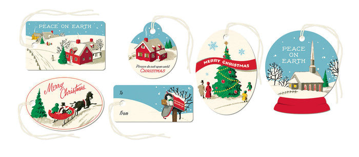 Cavallini & Co. Peace on Earth Glitter Gift Tags