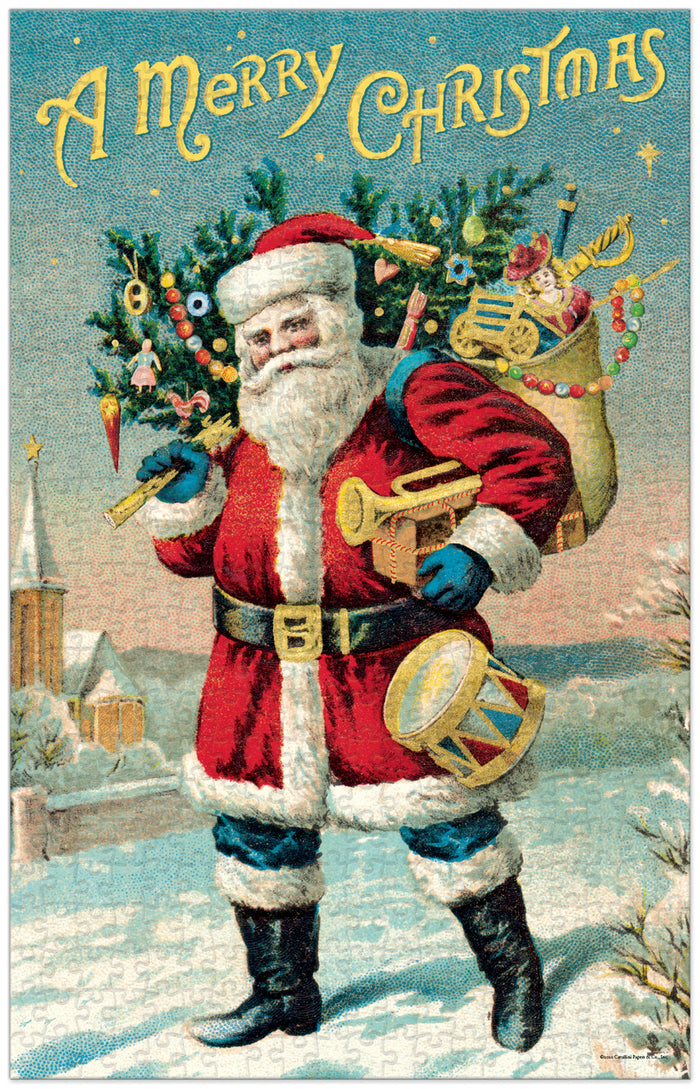 When you finish you will see Santa loaded and ready for Christmas eve!
