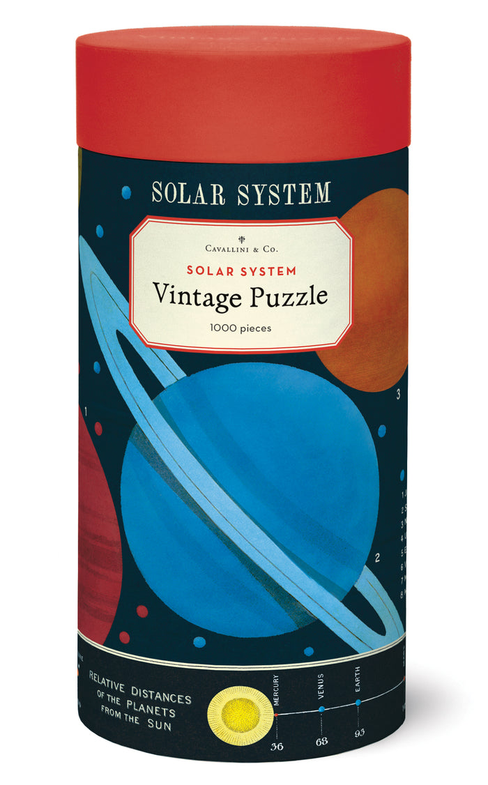 Cavallini & Co. Solar System 1000 Piece Puzzle front of package image