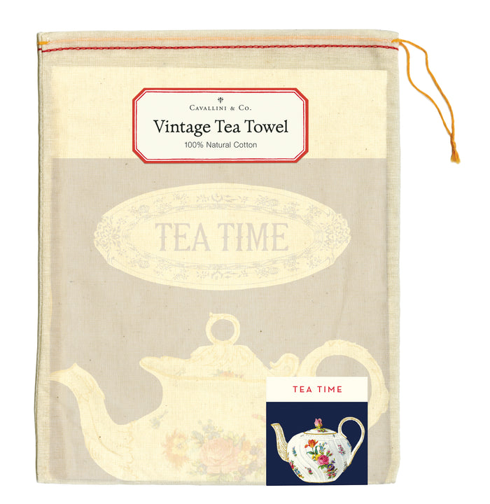 Cavallini & Co. Tea Time Cotton Tea Towel