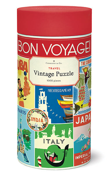 Cavallini & Co. Travel 1000 Piece Puzzle