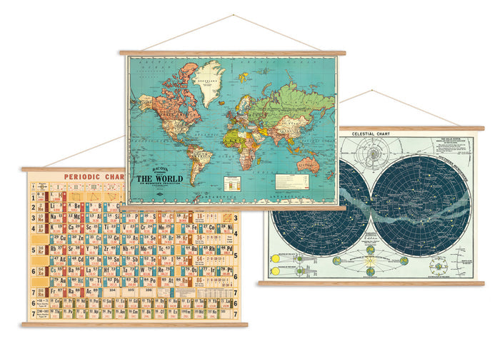 Cavallini Vintage Poster Kit- Horizontal- perfect for hanging any Cavallini & Co. horizontal wrap.