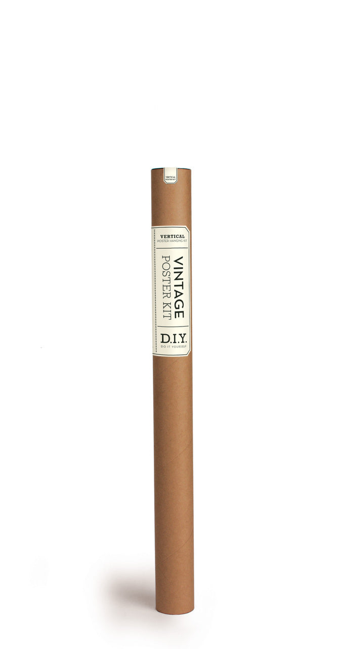 The Vintage Poster Kit comes packaged in a fun tube. Great for gift giving.