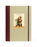 Cavallini & Co. Cat Window Journal- Notebook with a cat illustration on the cover against a beige background