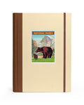 National Parks Window Journal by Cavallini & Co.-Notebook with a bear illustration and 'National Parks' text on a beige cover with brown binding.