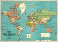 Cavallini & Co. World Map 4 Decorative Paper