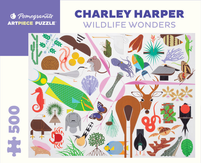 Charley Harper- Wildlife Wonders 500-Piece Jigsaw Puzzle