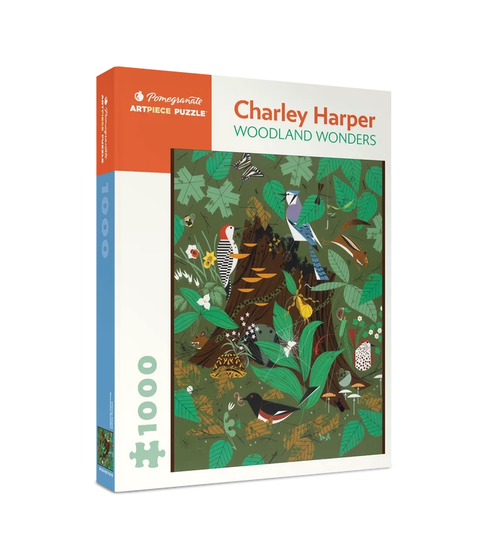 Charley Harper: Woodland Wonders 1000-piece Jigsaw Puzzle packaging image