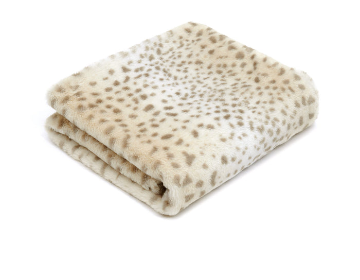 Cheetah Faux Fur Pet Blanket