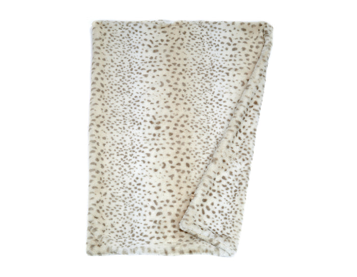 Cheetah Faux Fur Pet Blanket