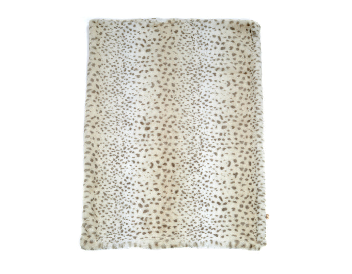 Cheetah Faux Fur Pet Blanket