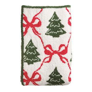 Chenille Christmas Tree Blanket