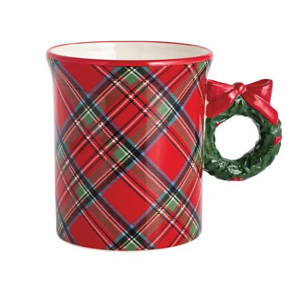 Christmas Figural Handle Mug, Assorted Styles