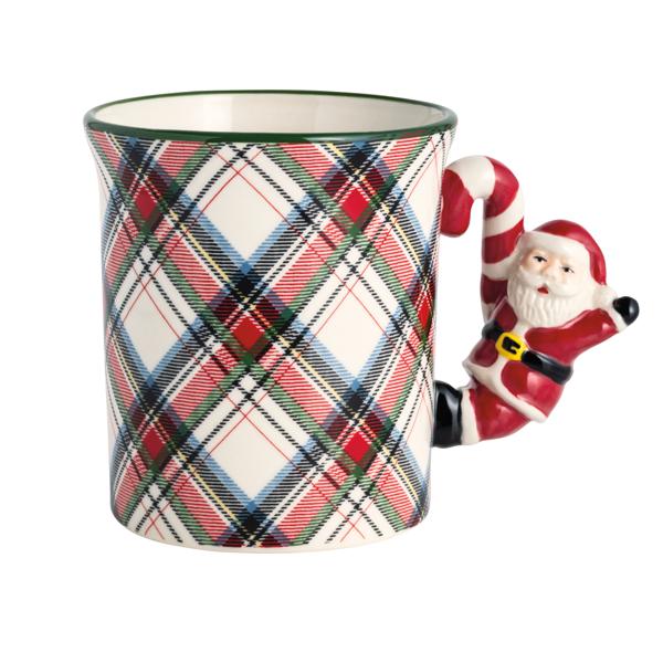 Christmas Figural Handle Mug, Assorted Styles