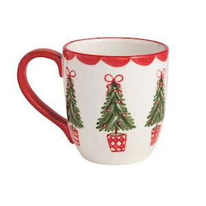 Christmas Painted Mugs, Assorted Styles