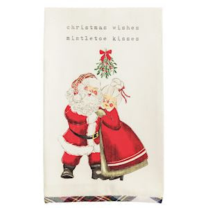 Mr Mrs Claus Printed Towel