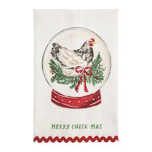 Snowglobe Chicken Printed Towel