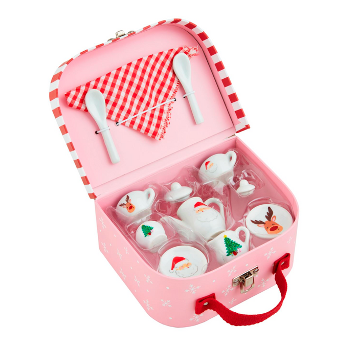 Christmas Tea Suitcase Set
