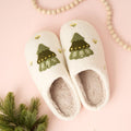 Christmas Tree Fuzzy Slippers, Assorted sizes