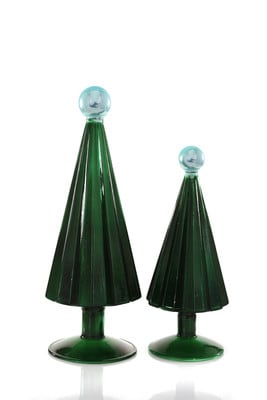 Cody Foster & Co | Pleated Trees, Juniper/Sky, Set of 2