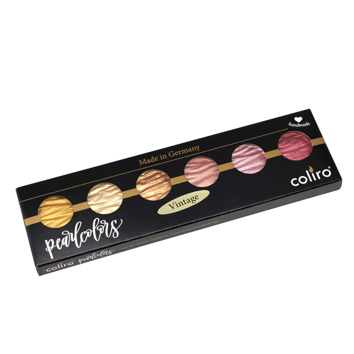 Coliro Pearlcolors Watercolor Set- Vintage- set of 6