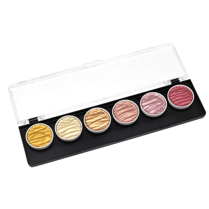 Coliro Pearlcolors Watercolors, formerly know as Finetec, are handmade in Germany using natural mica to create a unique finish.