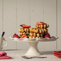 Cook & Host 14" Footed Cake Plate, White
