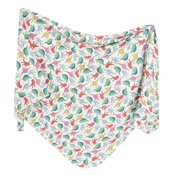 Copper Pearl| Jurassic Park Dinosaurs swaddle Blanket