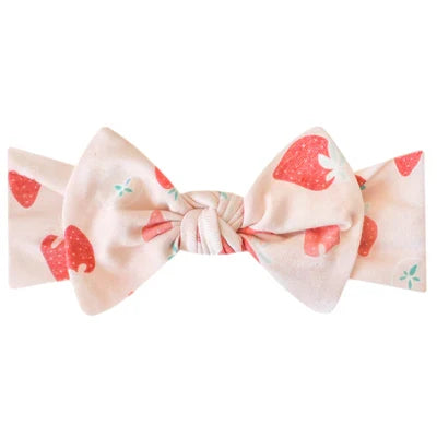 Copper Pearl| Strawberry Knit Bow