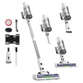 Cordless Stick Vacuum Cleaner 580W 48KPa Suction 65 Min White