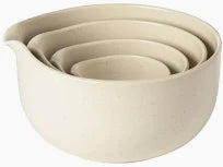 Costa Nova Pacifica Vanilla set of 4 Mixing Bowls