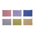 Cotton Zip Pouch With Pattern, Assorted Styles