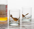 Couroc of Monterey Roadrunner Large Rocks Glass & Tray Set - Lollygag