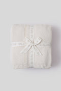 CozyChic Cotton Tonal Plaid Throw, Cream
