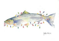 Crane Creek Graphics Holiday Steelhead  Notecard Folio- set of 10 cards and envelopes