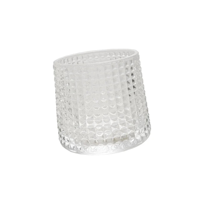 Creative Co-Op | 4 oz. Embossed Spinning Whiskey Glass