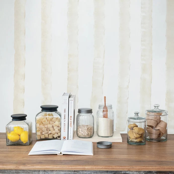 Creative Co-Op | 7 Cup Glass Jar w/ Lid