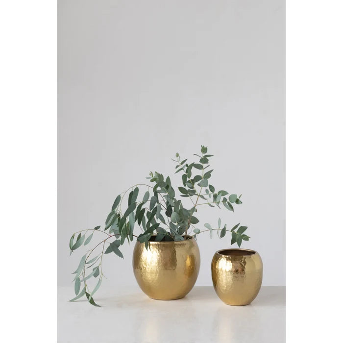 Creative Co Op 81/4 inch Hammered Planter